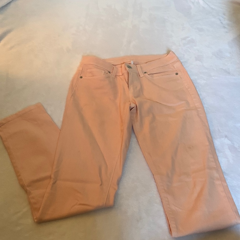 Pink skinny jeans